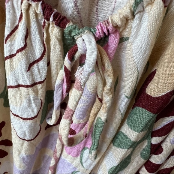 Beach Riot Weston Cutout Puff Sleeve Backless Linen Maxi Dress - Picture 7 of 9